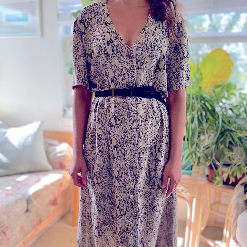 Vintage Leslie Fay Animal Print